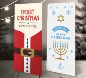 Holiday rack cards