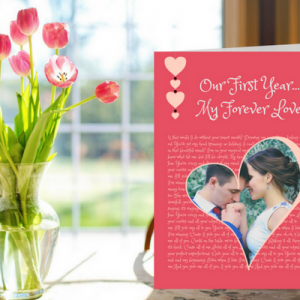 Wedding anniversary greeting card