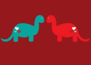 Dinasaurs Greeting Card