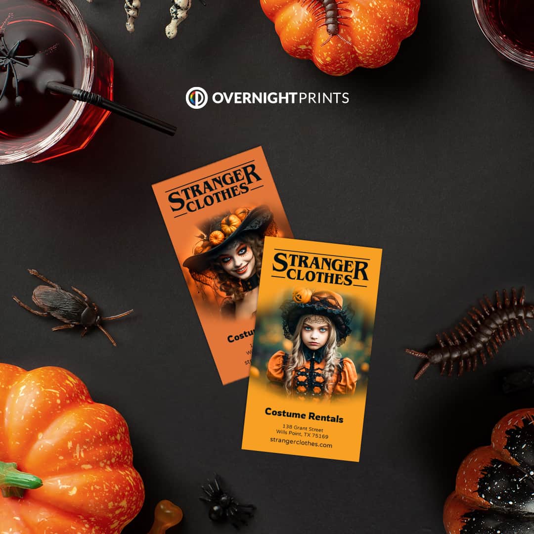 halloween business cards