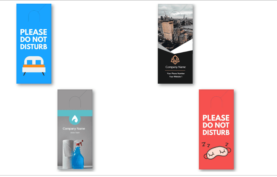 door hangers templates free