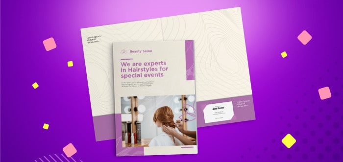 custom printed presentation folder